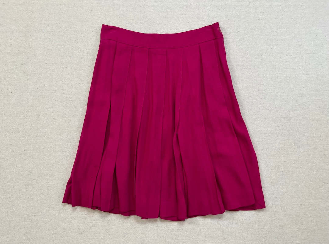 90's pleated mini skirt - large