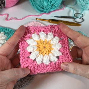 Granny Square Pattern Star Granny Square Crochet Blanket Pattern Spring Granny  Square PDF Crochet Pattern Digital Download PDF 