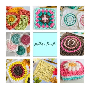 Musterpaket mit Grandma Squares, digitaler Download...