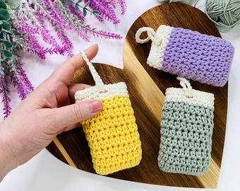 Simple Soap Sack Crochet Pattern & Video Tutorial, Easy Soap Saver Bag, Eco Friendly Project, Digital Download...
