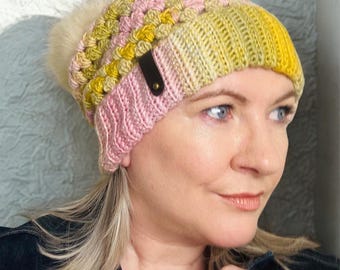 Granny Stitch Beanie, Crochet Pattern & Video Tutorial, Quick and Easy Beginner Friendly, Digital Download