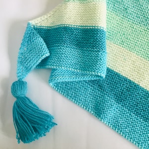 KNITTING PATTERN - Caron Cakes Shawl  - Make this gorgeous knitted asymmetric shawlette - Instant digital download...