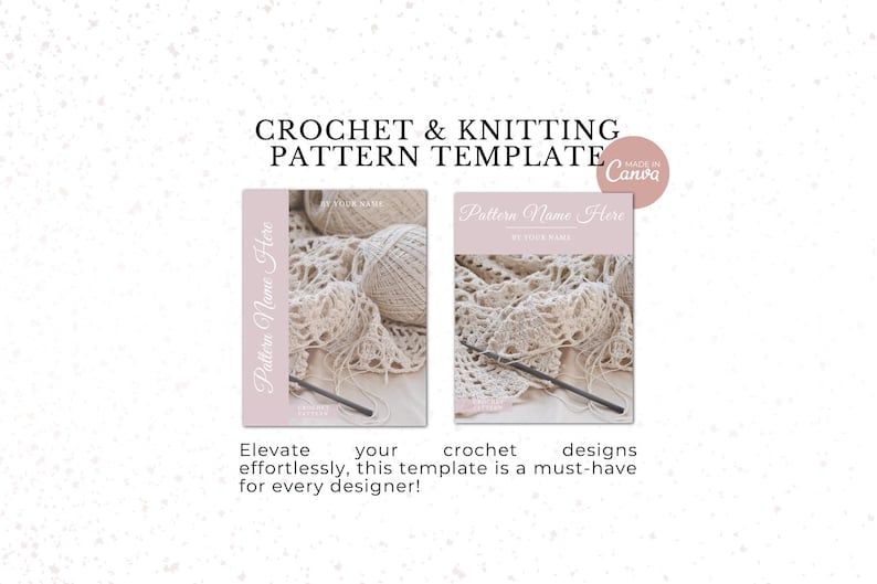 Crochet & Knitting Pattern Template - Create Beautiful Professional ...