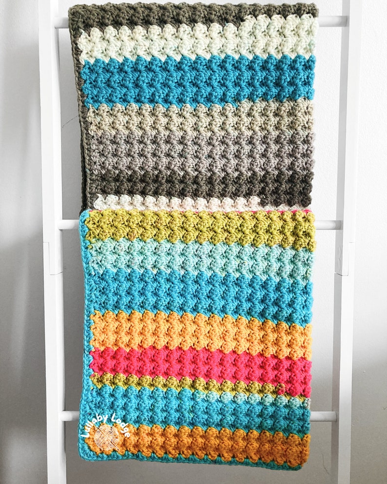 PDF PATTERN Make this cute yarn cakes crochet baby blanket Instant digital download... image 1