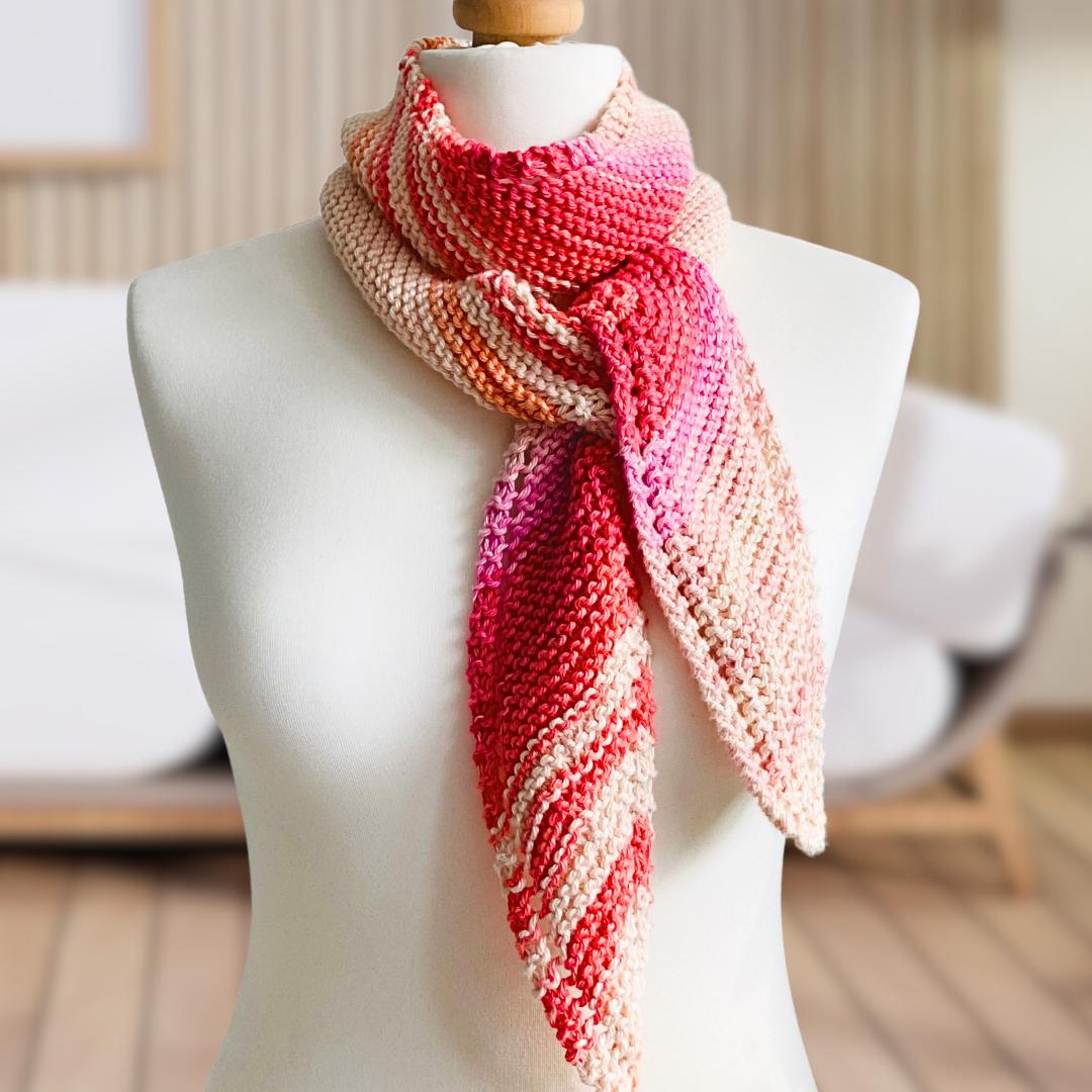 Red Knit Scarf - Etsy