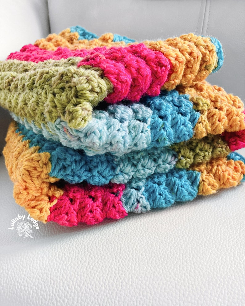 PDF PATTERN Make this cute yarn cakes crochet baby blanket Instant digital download... image 7