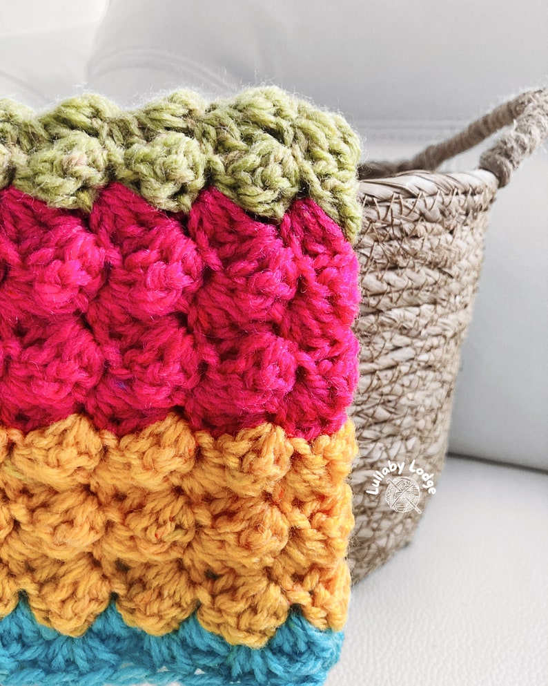 PDF PATTERN Make this cute yarn cakes crochet baby blanket Instant digital download... image 10