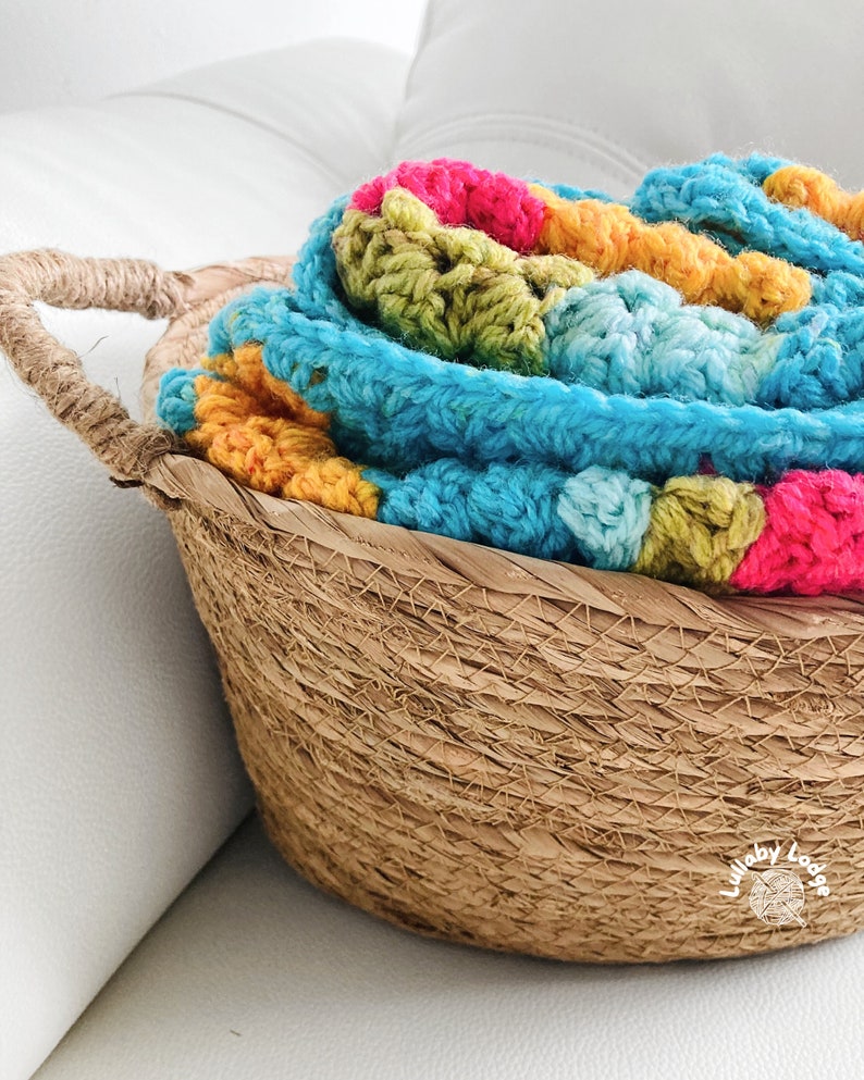 PDF PATTERN Make this cute yarn cakes crochet baby blanket Instant digital download... image 9