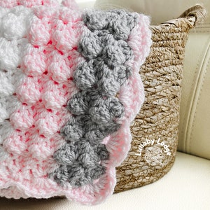 PDF PATTERN Crochet Baby Blanket Sweet Dreams Blanket Pattern 2 sizes 2 colour options Digital download... image 3