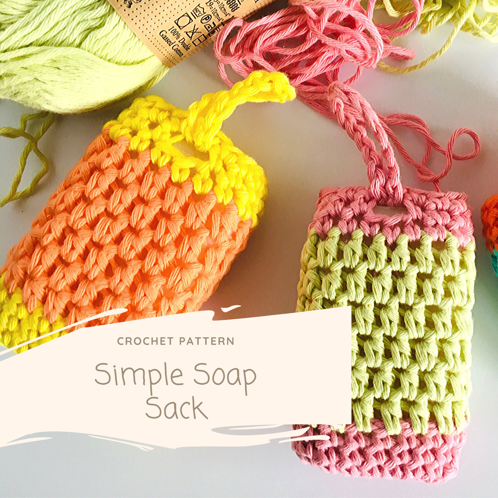 Crochet Soap Sack Pdf Pattern to Make This Cute Soap Cosy Etsy UK