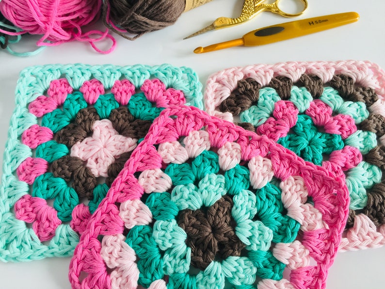 Granny Square Pattern How to Make the Perfect Granny Square Etsy UK