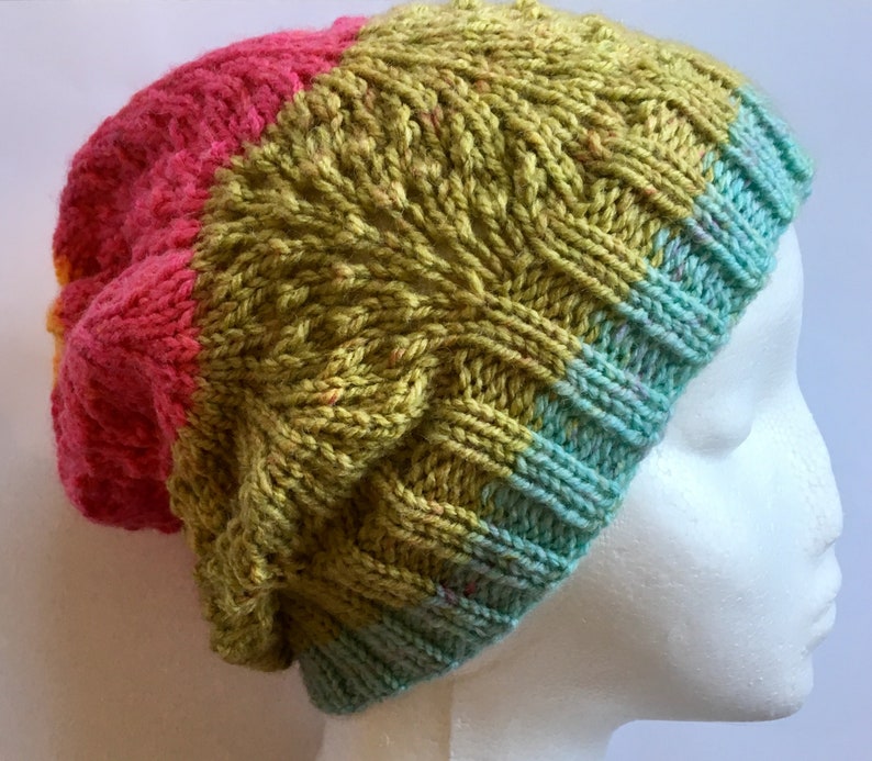 PDF PATTERN Make This Cosy Yarn Cakes Colour Block Knitted Etsy