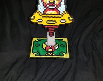 Greedy Gameshow Creep UFO perler standee