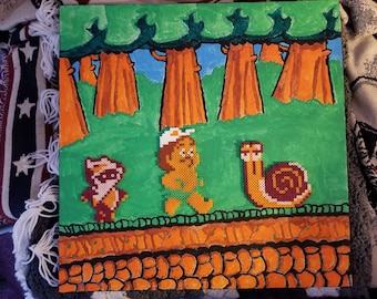Adventure Island canvased perler