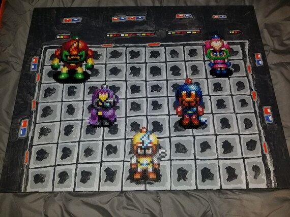 Bomberman Five Dastardly Bombers Canvased Perler