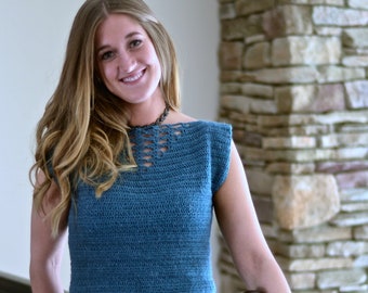 PDF Crochet Pattern: My Favorite Summer Top for Women, Crochet Top Pattern, Permission to sell finished items, Instant Download
