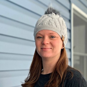 Crochet Pattern: Diamonds & Twists Cabled Beanie, One Size Fits Most Teens/Adults, Permission to sell finished items, Instant Download