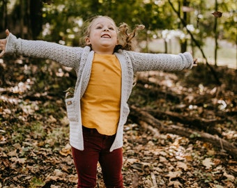 Crochet Pattern: Aurora Cardigan for Girls, Crochet Cardigan Pattern, Permission to sell finished items, Instant Download