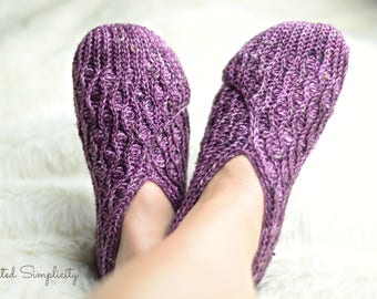 Crochet Pattern: Winter Waves Kimono Slippers