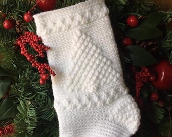 Crochet Pattern: O' Christmas Tree Christmas Stocking Crochet Stocking Pattern *PDF Instant Download*