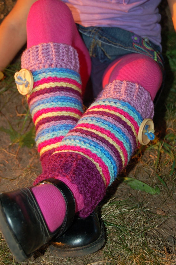 Crochet Pattern: Candy Stripe Legwarmers W/ Permission to Sell | Etsy