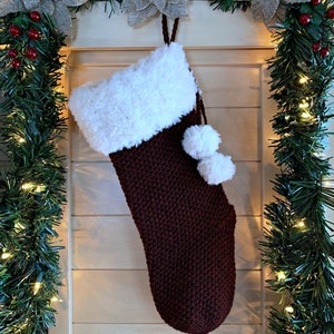 Crochet Pattern: Classic Textures Christmas Stocking Crochet Stocking Pattern *PDF Instant Download*