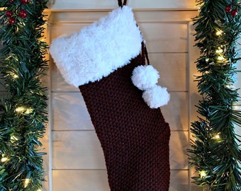 Crochet Pattern: Classic Textures Christmas Stocking Crochet Stocking Pattern *PDF Instant Download*