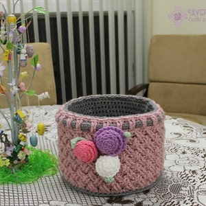 Crochet Pattern: Woven Treasures Basket Pattern, Easter or Everyday w/ Permission To Sell Finished Items image 4