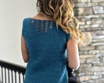 PDF Crochet Pattern: My Favorite Summer Top for Women, Crochet Top Pattern, Permission to sell finished items, Instant Download