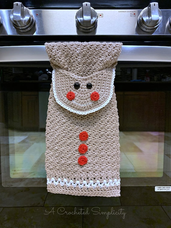 Santa Claus Kitchen Towel - Free Crochet Towel Pattern - A