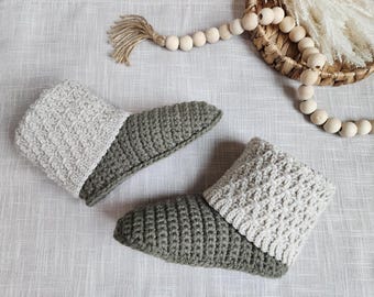 CROCHET SLIPPERS PATTERN | Fireside Crochet Slipper Boots | Women's Crochet Slippers | Adult Slippers | Instant Download