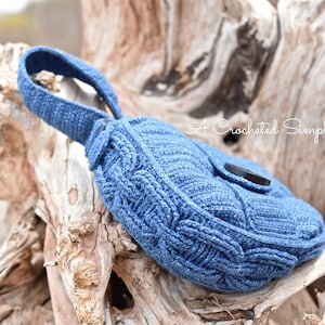 Crochet Bag Pattern, Crochet Cable Bag Pattern, Chain Link Cable Bag, Crochet Purse Pattern, Instant Download PDF