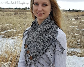 Crochet Pattern: Mini-Moguls Cowl **Permission to Sell Finished Items INSTANT DOWNLOAD