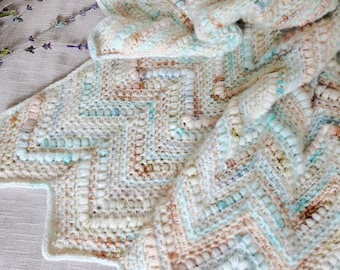 Crochet Pattern: Chevron Crochet Blanket Pattern, Crochet Blanket Pattern, Chevron Blanket Pattern, Crochet Throw Pattern, PDF DOWNLOAD