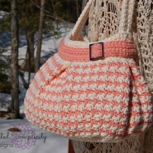 Crochet Pattern: Houndstooth Handbag / Purse, Permission to Sell Finished Items image 1