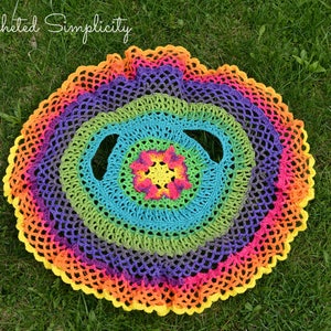 Crochet Pattern: Girls Butterfly Mandala Circle Vest, Permission to Sell Finished Items image 4