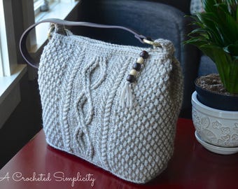 Crochet Pattern: Cateline Cabled Bag, Permission to Sell Finished Items