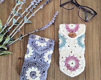 CROCHET Eyeglass Case Pattern | Crochet Hook Case | Crochet Hexagon Pattern for Eyeglass Case | PDF Crochet Pattern