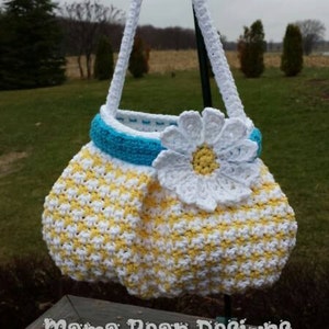 Crochet Pattern: Houndstooth Handbag / Purse, Permission to Sell Finished Items image 5