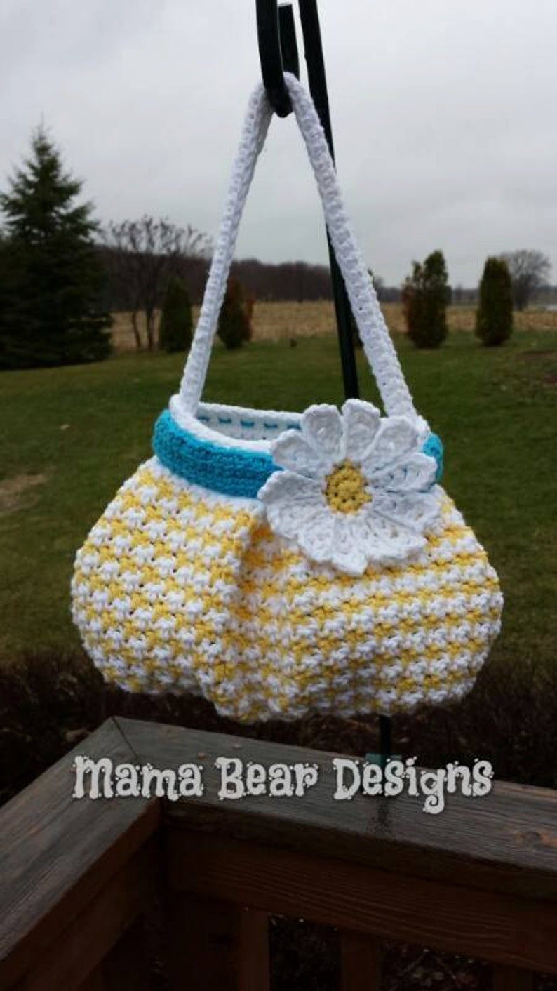 Crochet Pattern: Houndstooth Handbag / Purse, Permission to Sell Finished Items image 5