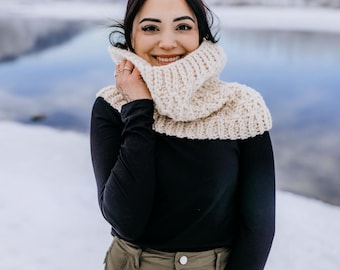 Crochet Cowl Pattern: Fireside Crochet Cowl| Crochet Cowl Scarf |  Crochet Cowl Pattern | Crochet Hooded Cowl | Crochet Capelet | PDF