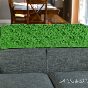 Crochet Pattern: Hourglass Cabled Afghan **Permission to Sell Finished Items INSTANT DOWNLOAD