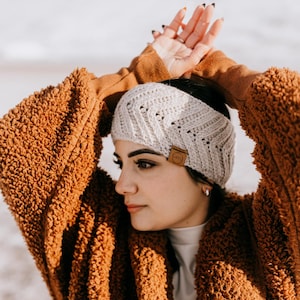 CROCHET EAR WARMER | Adelaide Crochet Ear Warmer Pattern, Crochet Headband Pattern | 5 Sizes | Instant Download Pdf