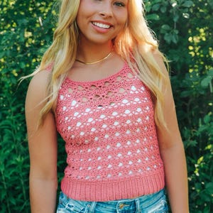 Crochet Tank Top Pattern | Suvi Women&#39;s Crochet Top | Size Inclusive Crochet | Summer Tank Top | Summer Crochet Top PDF Crochet Pattern