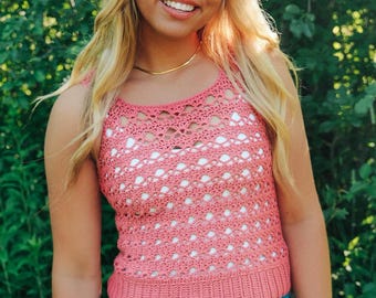Crochet Tank Top Pattern | Suvi Women's Crochet Top | Size Inclusive Crochet | Summer Tank Top | Summer Crochet Top PDF Crochet Pattern