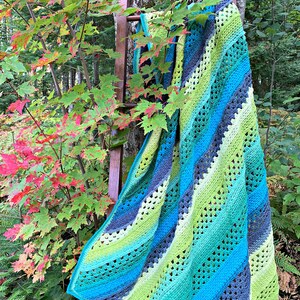 PDF Crochet Blanket Pattern, On the Bias Rectangular Afghan, crochet C2C blanket pattern, crochet corner to corner blanket, INSTANT DOWNLOAD image 3