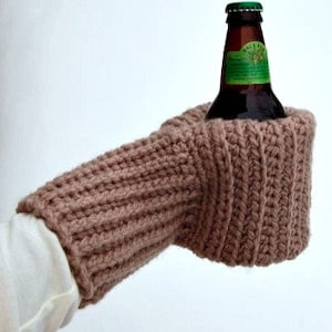 Crochet Pattern: Knot Knit Crochet Drink Mitt, Coffee & Ice Cream Mitt, Instant Download PDF