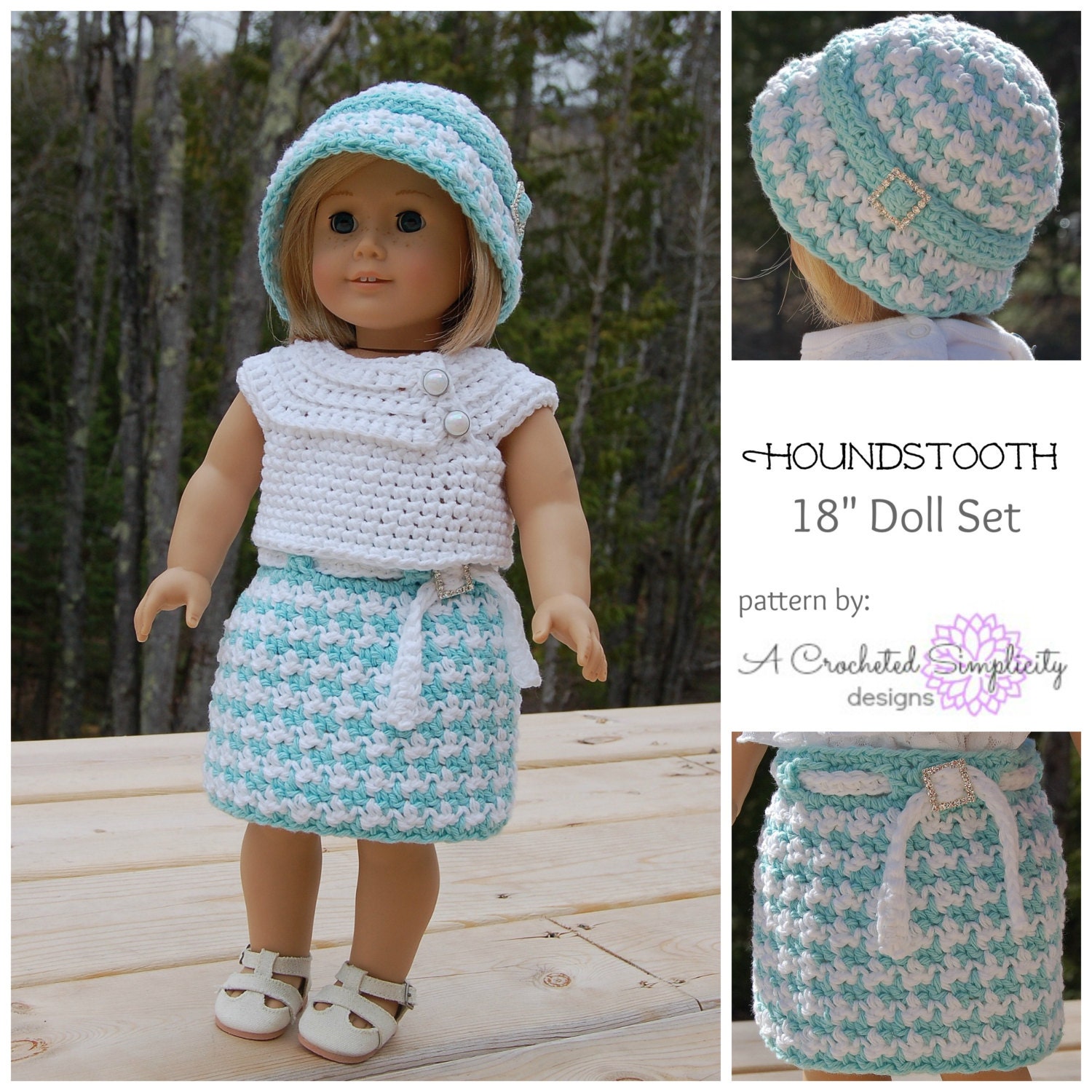 Crochet houndstooth clearance skirt