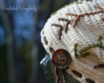 Crochet Pattern: "Boho Chic" Arrow Slouch **Permission to Sell Finished Items