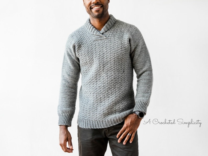 crochet men's pullover pattern